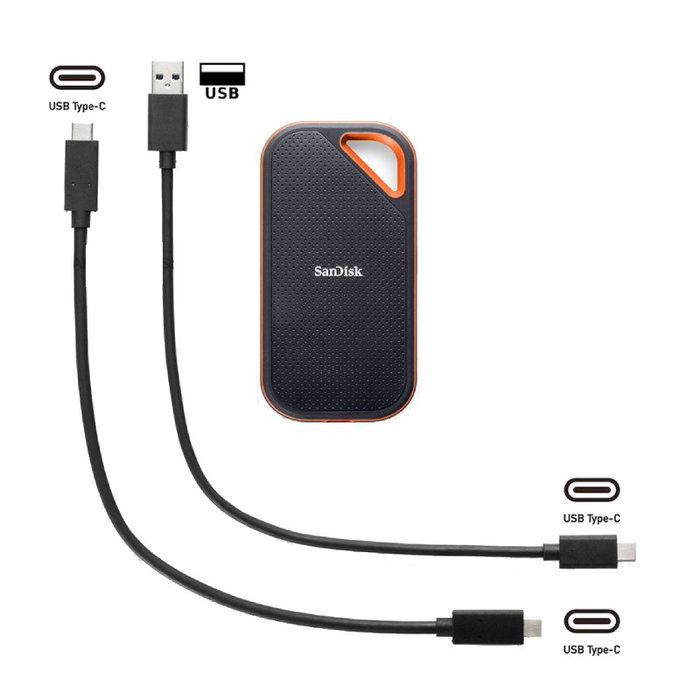 SanDisk Extreme PRO Portable SSD 2TB Negro SanDisk Extreme PRO Portable SSD 2TB Negro